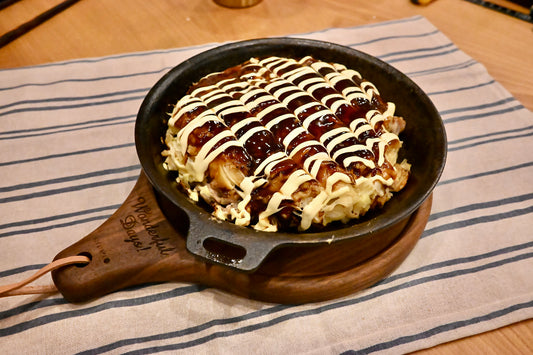 簡単千切りキャベツから作る　ふっくらあまいお好み焼き